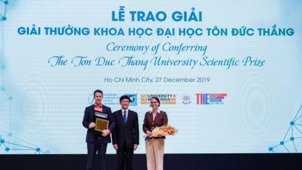 Vinh danh 3 nhà khoa học nước ngoài đạt giải thưởng TDTU Prize 2019